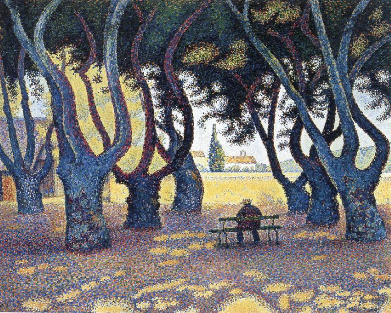 Paul Signac plane trees place des lices